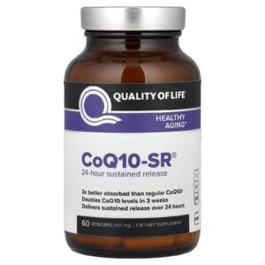 Quality of Life CoQ10-SR® 100 mg 60 Cápsulas Vegetais