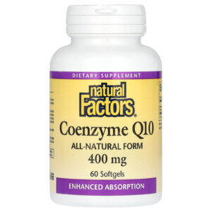 Natural Factors Coenzima Q10 400 mg 60 Cápsulas Softgel