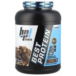 BPI Sports Best Protein Fórmula de Proteína 100% Avançada Brownie de Chocolate 51 lbs (2.329 g)