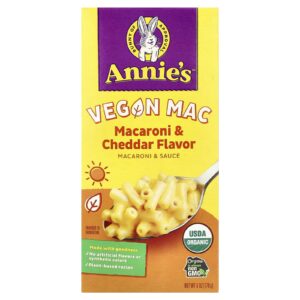 Annies Homegrown Macarrão Vegano Macarrão e Cheddar 170 g (6 oz)