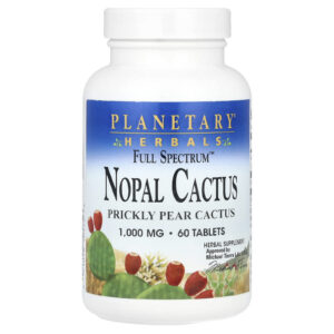 Planetary Herbals Cacto Nopal Full Spectrum™ 60 Comprimidos