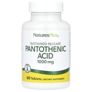 NaturesPlus Ácido Pantotênico 1.000 mg 60 Comprimidos