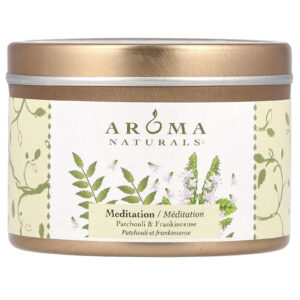 Aroma Naturals Soy VegePure® Vela de Estanho Pequena de Soy To Go Patchuli e Olíbano 7938 g (28 oz)