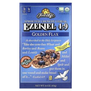 Food For Life Cereal Grão Inteiro Ezequiel 4:9 Golden Flax 16 oz (454 g)