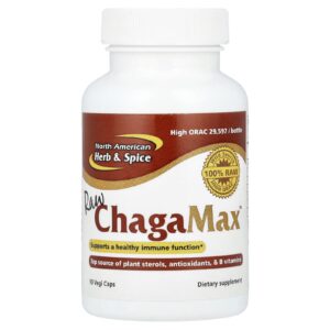 North American Herb & Spice ChagaMax Natural 90 Cápsulas Vegetarianas