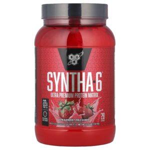 BSN Syntha-6® Matriz de Proteína Ultrapremium Milkshake de Morango 132 kg (291 lb)