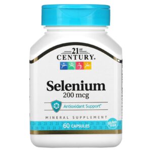 21st Century Selênio 200 mcg 60 Cápsulas