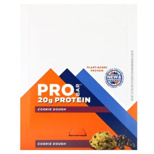 ProBar Barra de Proteína Massa de Cookie 12 Barras 70 g (247 oz) Cada