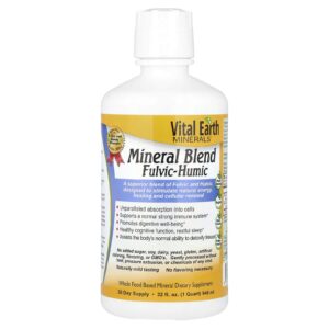 Vital Earth Minerals Mistura Mineral Fulvic-Humic 946 ml (32 fl oz)