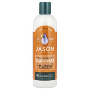 Jason Natural Cuidados com o Couro Cabeludo Shampoo e Condicionador 2 em 1 Anticaspa 355 ml (12 fl oz)