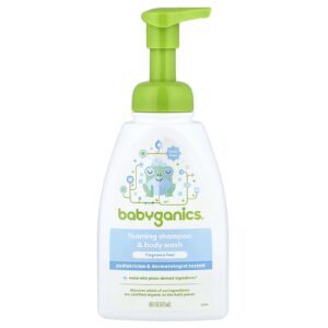 Babyganics Shampoo Espumante e Sabonete Líquido Sem Fragrância 473 ml (16 fl oz)