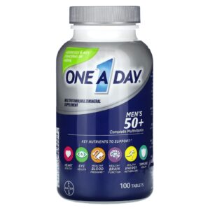One-A-Day Mens 50+ Healthy Advantage Suplemento Multivitamínico/Multimineral 100 Comprimidos