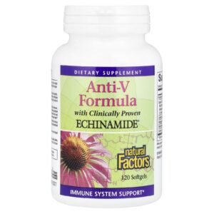 Natural Factors Fórmula Antioxidante com Echinamide® Clinicamente Comprovado 120 Cápsulas Softgel