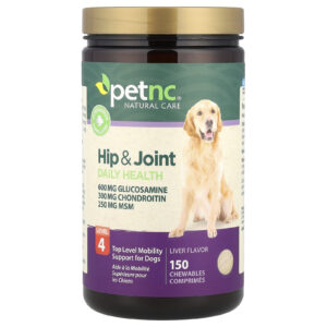 petnc NATURAL CARE Quadril e Articulações Saúde Diária Nível 4 Para Cães Fígado 150 Gomas Mastigáveis
