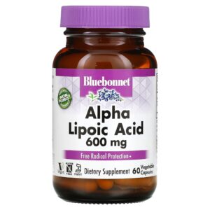 Bluebonnet Nutrition Ácido Alfa-Lipoico 600 mg 60 Cápsulas Vegetais