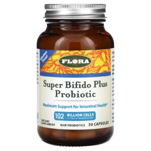 Flora Super Bifido Plus Probiótico 102 Bilhões de Células 30 Cápsulas