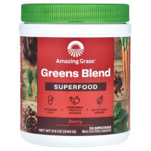 Amazing Grass Superalimento com Mistura de Verduras Fruto Silvestre 240 g (85 oz)