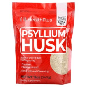 Health Plus Casca de Psyllium 12 oz (340 g)