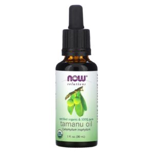 NOW Foods Óleo de Tamanu 100% Puro com Certificação Orgânica 30 ml (1 fl oz)