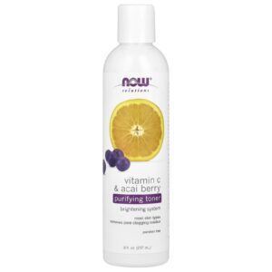 NOW Foods Solutions Purifying Toner Vitamin C & Acai Berry 237 ml (8 fl oz)