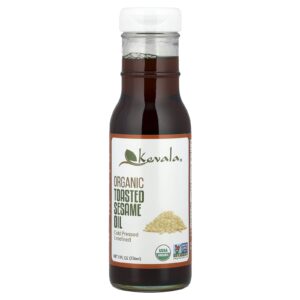 Kevala Óleo de Gergelim Tostado Orgânico 8 onças fluidas (236 mL)