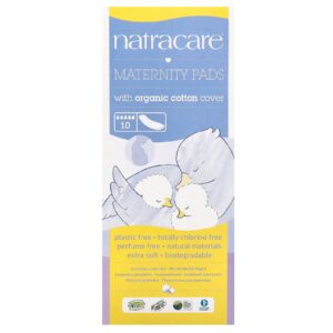 Natracare Absorventes para Maternidade com Revestimento de Algodão Orgânico 10 Absorventes