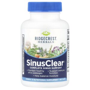 RidgeCrest Herbals SinusClear@ 60 Cápsulas