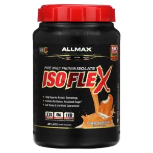 ALLMAX Isoflex Isolado de Proteína Whey Pura Dreamsicle de Laranja 907 g (2 lbs)