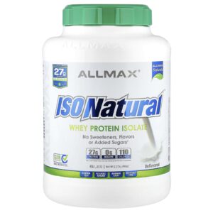 ALLMAX ISONatural™ Isolado de Proteína Whey Sem Sabor 227 kg (5 lb)