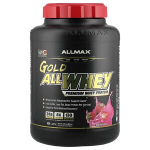 ALLMAX GOLD ALLWHEY® Whey Protein Premium Morango 227 kg (5 lb)