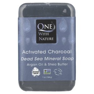 One with Nature Sabonete em Barra Mineral do Mar Morto Carvão Ativado 198 g (7 oz)
