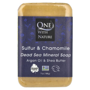 One with Nature Sabonete Mineral do Mar Morto Enxofre e Camomila 198 g (7 oz)