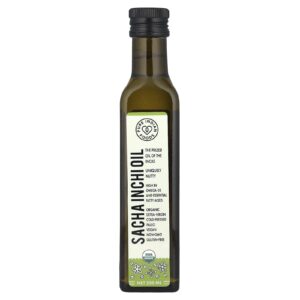 Pure Indian Foods Óleo de Sacha Inchi Extravirgem Orgânico Prensado a Frio 250 ml