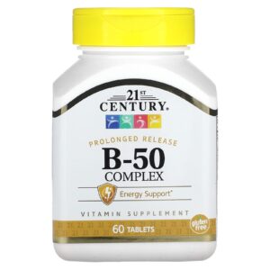 21st Century Complexo B-50 Liberação Prolongada 60 Comprimidos