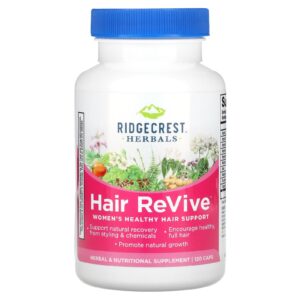 RidgeCrest Herbals Hair ReVive 120 Cápsulas