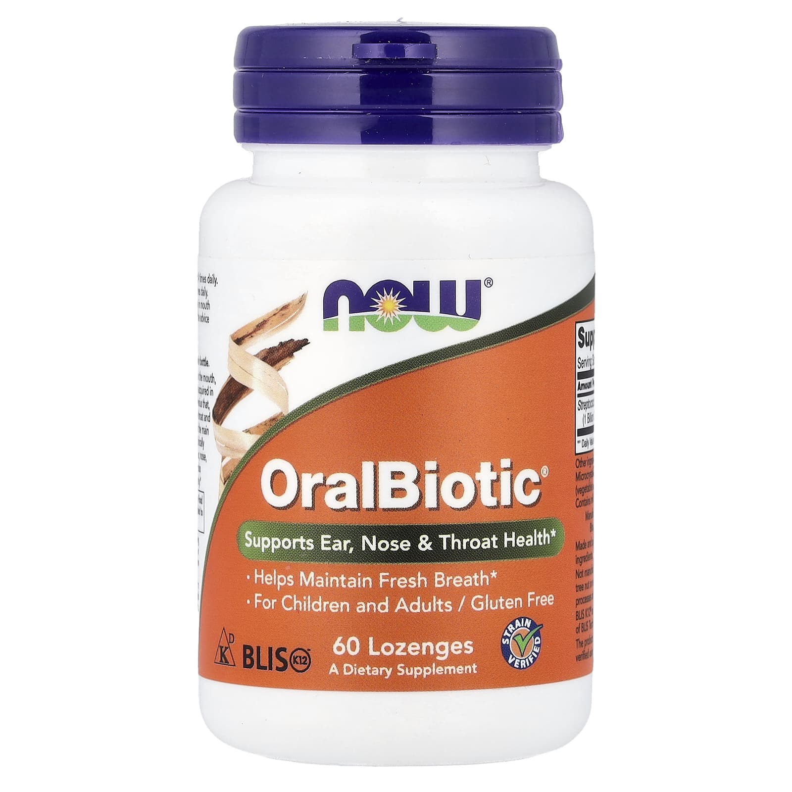 NOW Foods OralBiotic® 60 Pastilhas