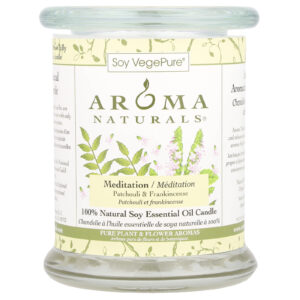 Aroma Naturals Soy VegePure® Vela de Soja Pillar de Copo Médio Patchuli e Olíbano 260 g (88 oz)