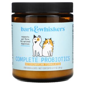 Dr. Mercola Bark & Whiskers™ Probióticos Completos Para Gatos e Cães 90 g (317 oz)