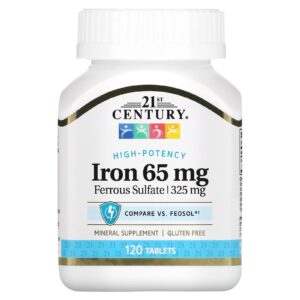 21st Century Ferro 65 mg 120 Comprimidos