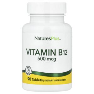 NaturesPlus Vitamina B-12 500 mcg 90 comprimidos