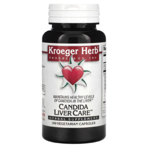 Kroeger Herb Co Candida Liver Care 100 Cápsulas Vegetarianas
