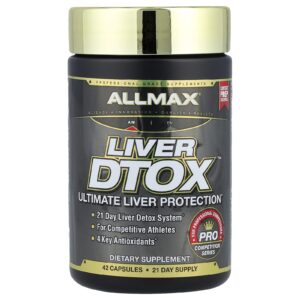 ALLMAX Liver D-Tox™ Proteção Definitiva para o Fígado 42 Cápsulas