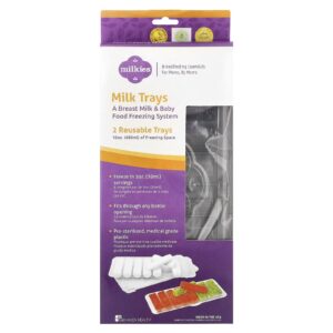 Fairhaven Health Milkies bandejas para leite 2 bandejas reutilizáveis