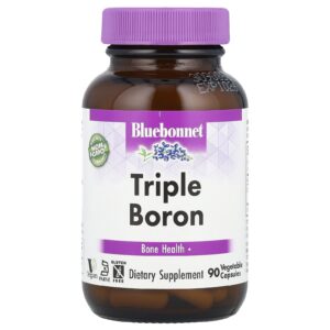 Bluebonnet Nutrition Triple Boro 90 Cápsulas Vegetais (3 mg por Cápsula)