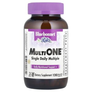 Bluebonnet Nutrition MultiONE® Múltiplos Diários Únicos 120 Cápsulas Vegetais