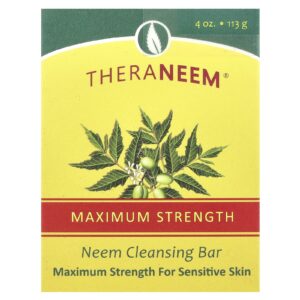 Organix South TheraNeem® Barra de Limpeza de Neem Potência Máxima Para Peles Sensíveis 113 g (4 oz)
