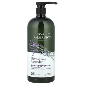 Avalon Organics Loção para Mãos e Corpo Lavanda Revitalizante 907 g (32 oz)