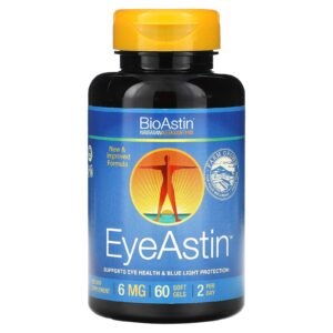 Nutrex Hawaii BioAstin EyeAstin Astaxantina Havaiana 60 Cápsulas Softgel