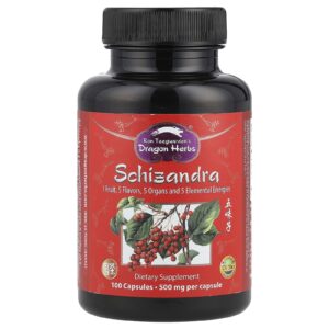 Dragon Herbs Schizandra 500 mg 100 Cápsulas