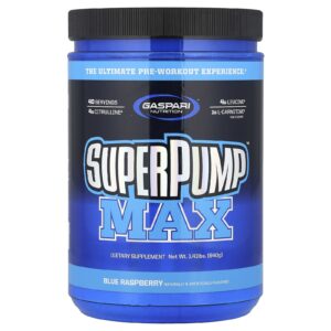Gaspari Nutrition SuperPump™ Max Framboesa Azul 640 g (141 lb)